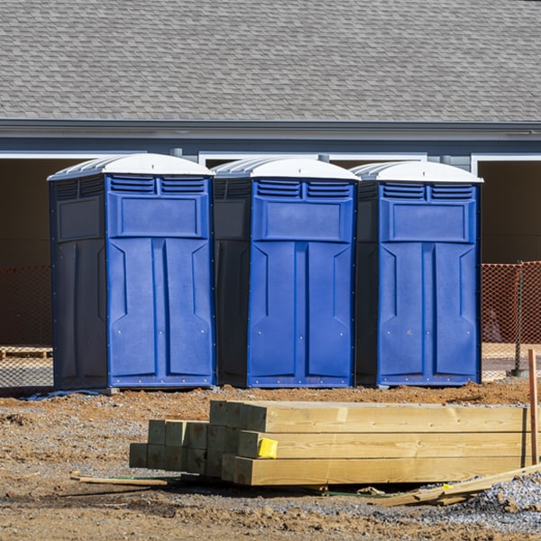 how do you ensure the portable toilets are secure and safe from vandalism during an event in Coral